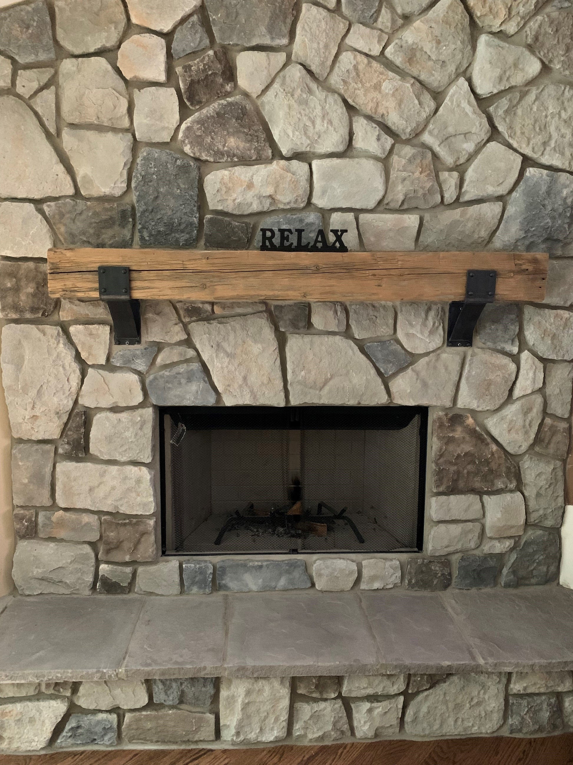 Mantel Brackets for rustic home