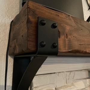 Mantel Brackets with Decorative Rivets